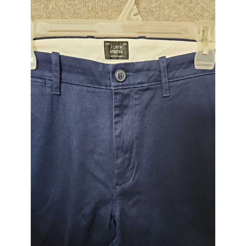 J Crew 484 Slim-fit Stretch Chino Pants Mens 34x32 Navy Blue NEW